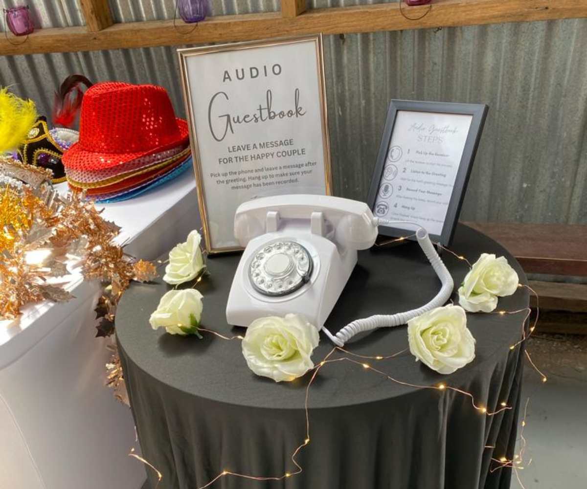 Audio Guestbook Phone Hire service offered by Fun Photobooths