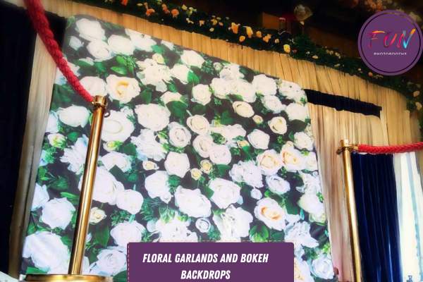 Floral Garlands and Bokeh Backdrops